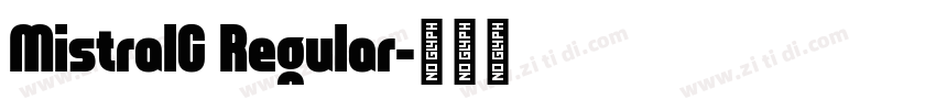 MistralC Regular字体转换